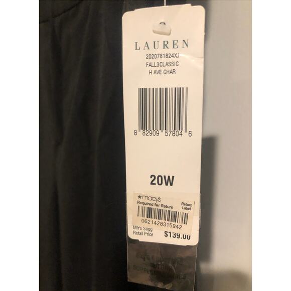NWT Lauren Ralph Lauren Classic Slacks Straight Leg Trouser Pants Plus Size $139 - Picture 4 of 9
